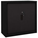 Vidaxl roldeurkast 90x40x90 cm staal zwart