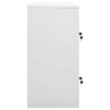 Vidaxl lockerkast 90x45x92,5 cm staal lichtgrijs en rood