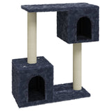 Muebles de gato de Vidaxl con postes de rascado de sisal 60 cm de gris oscuro