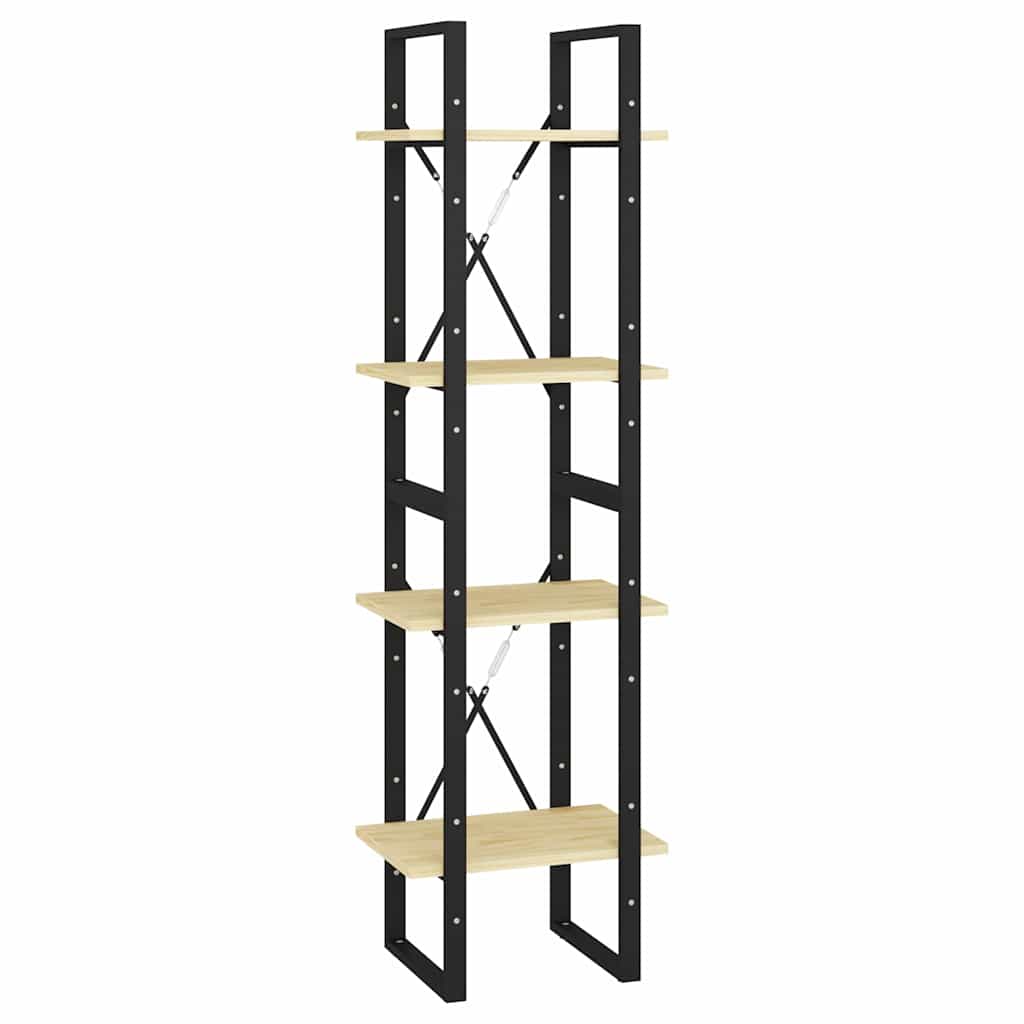 Vidaxl boekenkast met 4 schappen 40x30x140 cm massief grenenhout