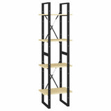 Vidaxl boekenkast met 4 schappen 40x30x140 cm massief grenenhout