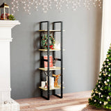 Vidaxl boekenkast met 4 schappen 40x30x140 cm massief grenenhout