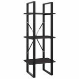 Vidaxl boekenkast met 3 schappen 40x30x105 cm bewerkt hout grijs