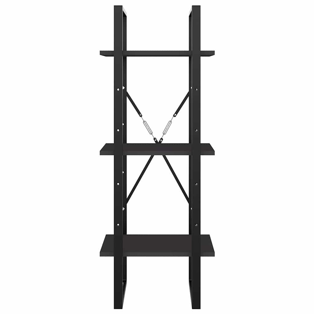 Vidaxl boekenkast met 3 schappen 40x30x105 cm bewerkt hout grijs