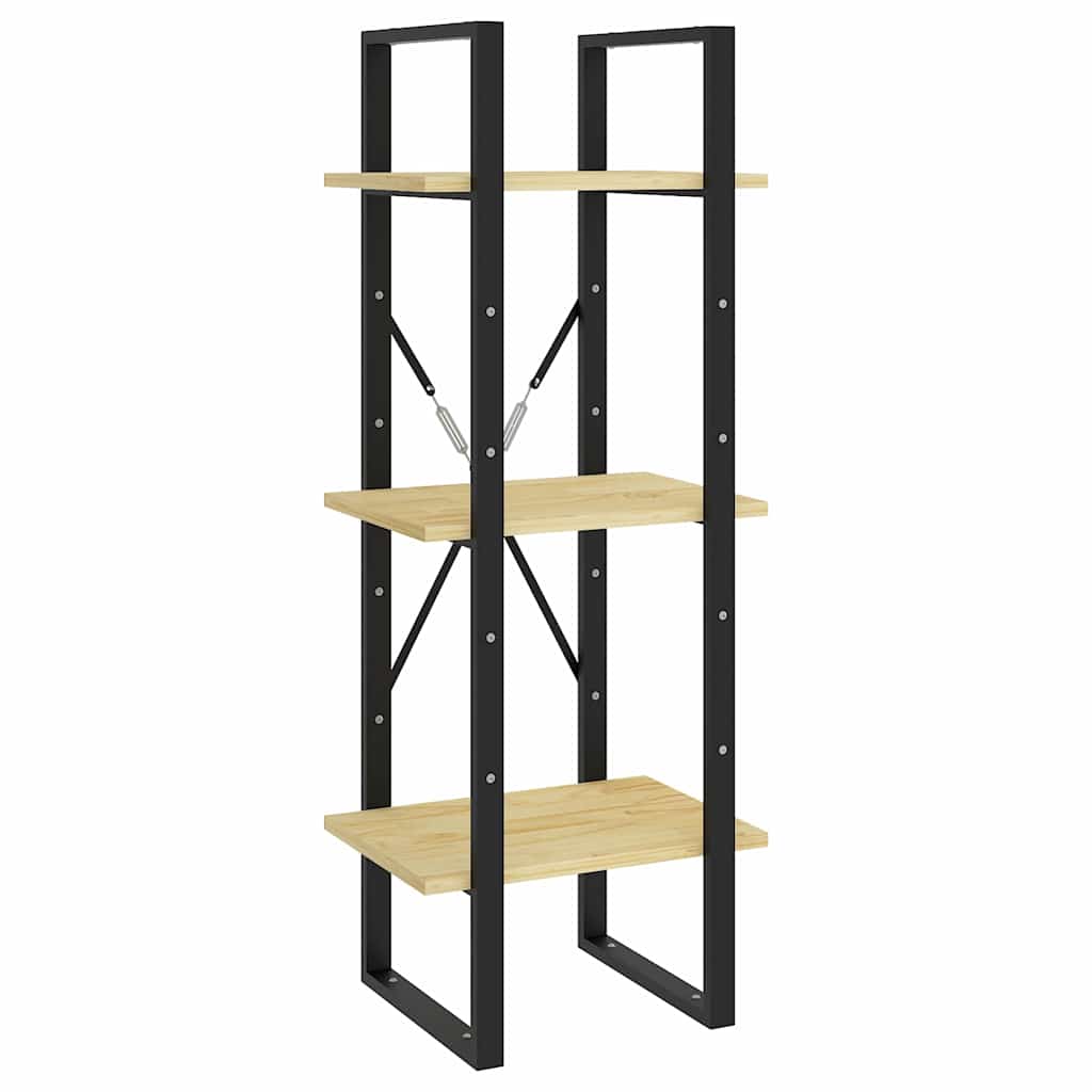 Vidaxl boekenkast met 3 schappen 40x30x105 cm massief grenenhout