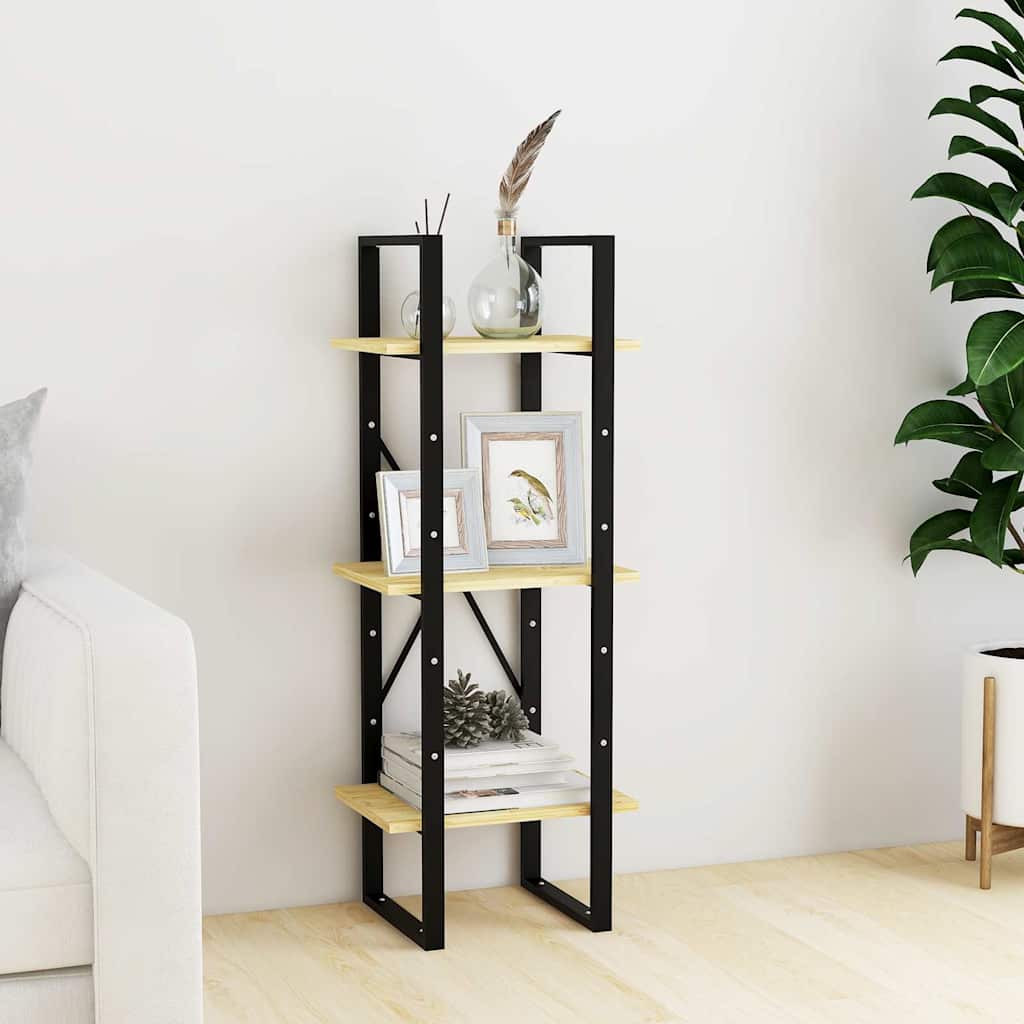Vidaxl boekenkast met 3 schappen 40x30x105 cm massief grenenhout