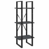 Vidaxl boekenkast met 3 schappen 40x30x105 cm massief grenenhout grijs