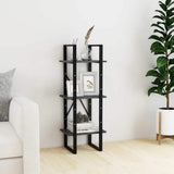 Vidaxl boekenkast met 3 schappen 40x30x105 cm massief grenenhout grijs
