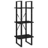 Vidaxl boekenkast met 3 schappen 40x30x105 cm massief grenenhout zwart