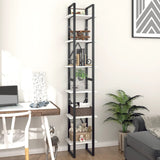 Vidaxl boekenkast met 6 schappen 40x30x210 cm bewerkt hout wit