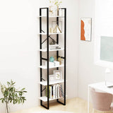 Vidaxl opbergrek 60x30x210 cm massief grenenhout wit