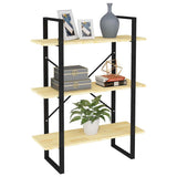 Vidaxl boekenkast met 3 schappen 80x30x105 cm massief grenenhout