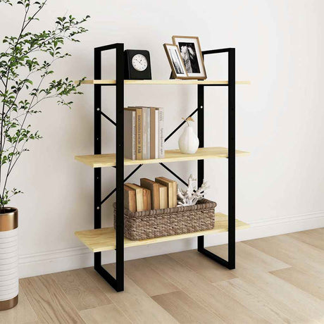 Vidaxl boekenkast met 3 schappen 80x30x105 cm massief grenenhout