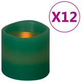 Bougies vidaxl 12 ST LED WHITE CHAUD