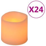 Bougies vidaxl 24 ST LED WHITE CHAUD