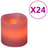 Vidaxl Candele da 24 St LED caldo bianco