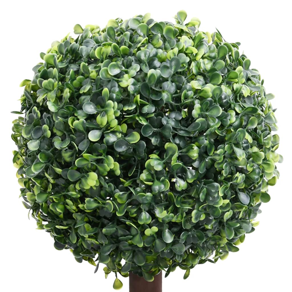 Vidaxl kënschtlech Planz mat Pot Buxus bol Formation 118 cm gréng