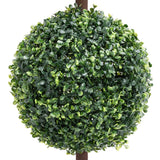 Vidaxl kënschtlech Planz mat Pot Buxus bol Formation 118 cm gréng