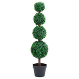 VIDAXL Künstliche Pflanze mit Topf Buxus Bulp Formation 90 cm Grün