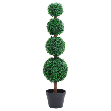 VIDAXL Künstliche Pflanze mit Topf Buxus Bulp Formation 90 cm Grün