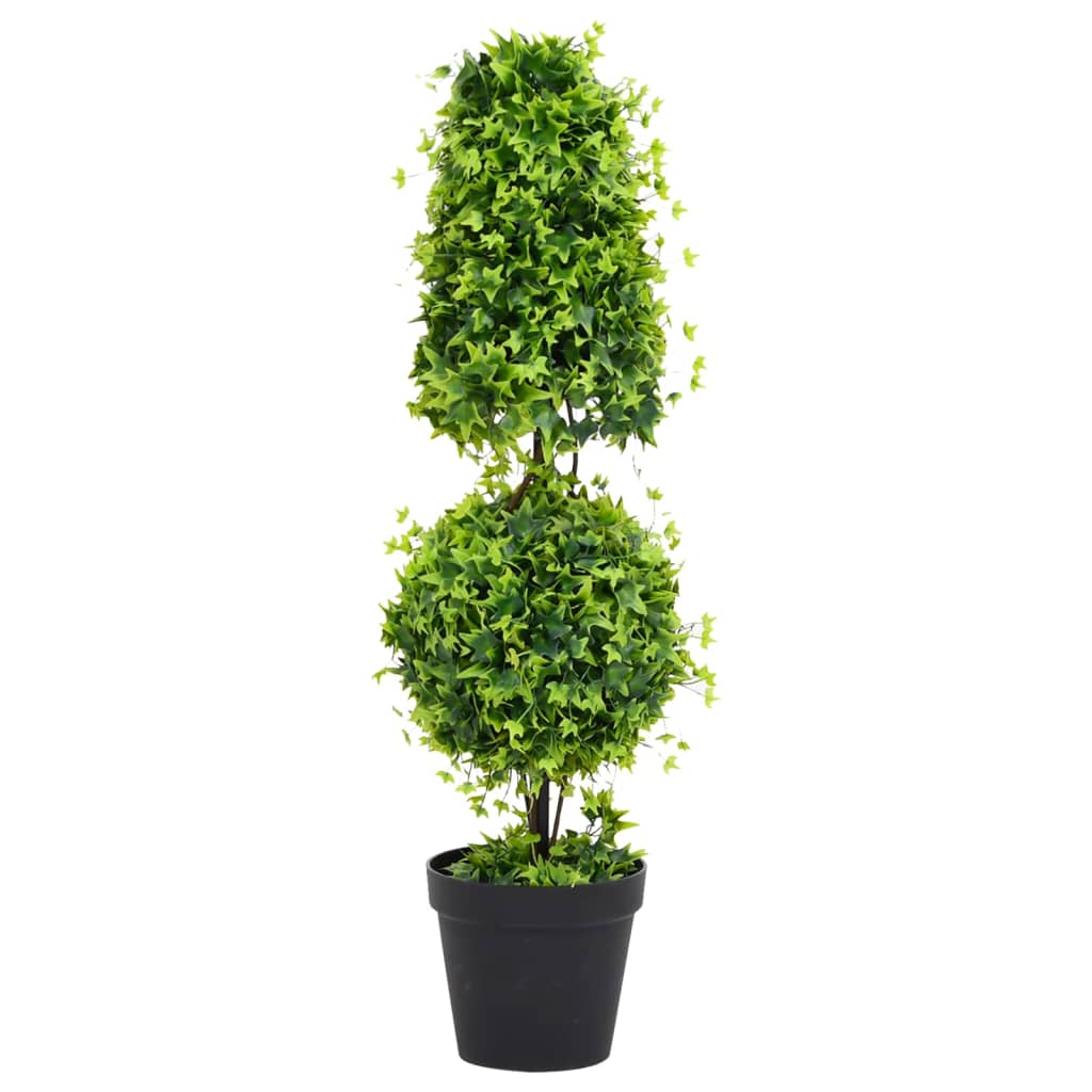 Vidaxl kënschtlech Planz mat Pot Buxus 100 cm gréng