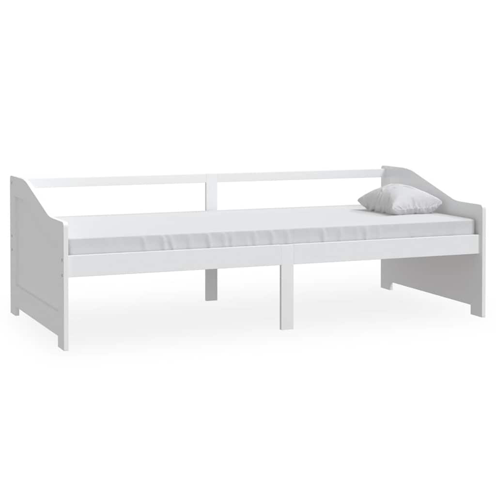 Vidaxl bedbank 3-zits massief grenenhout 90x200 cm wit