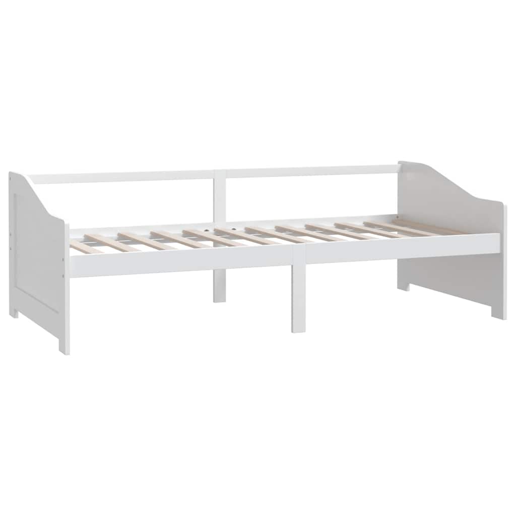 Vidaxl bedbank 3-zits massief grenenhout 90x200 cm wit