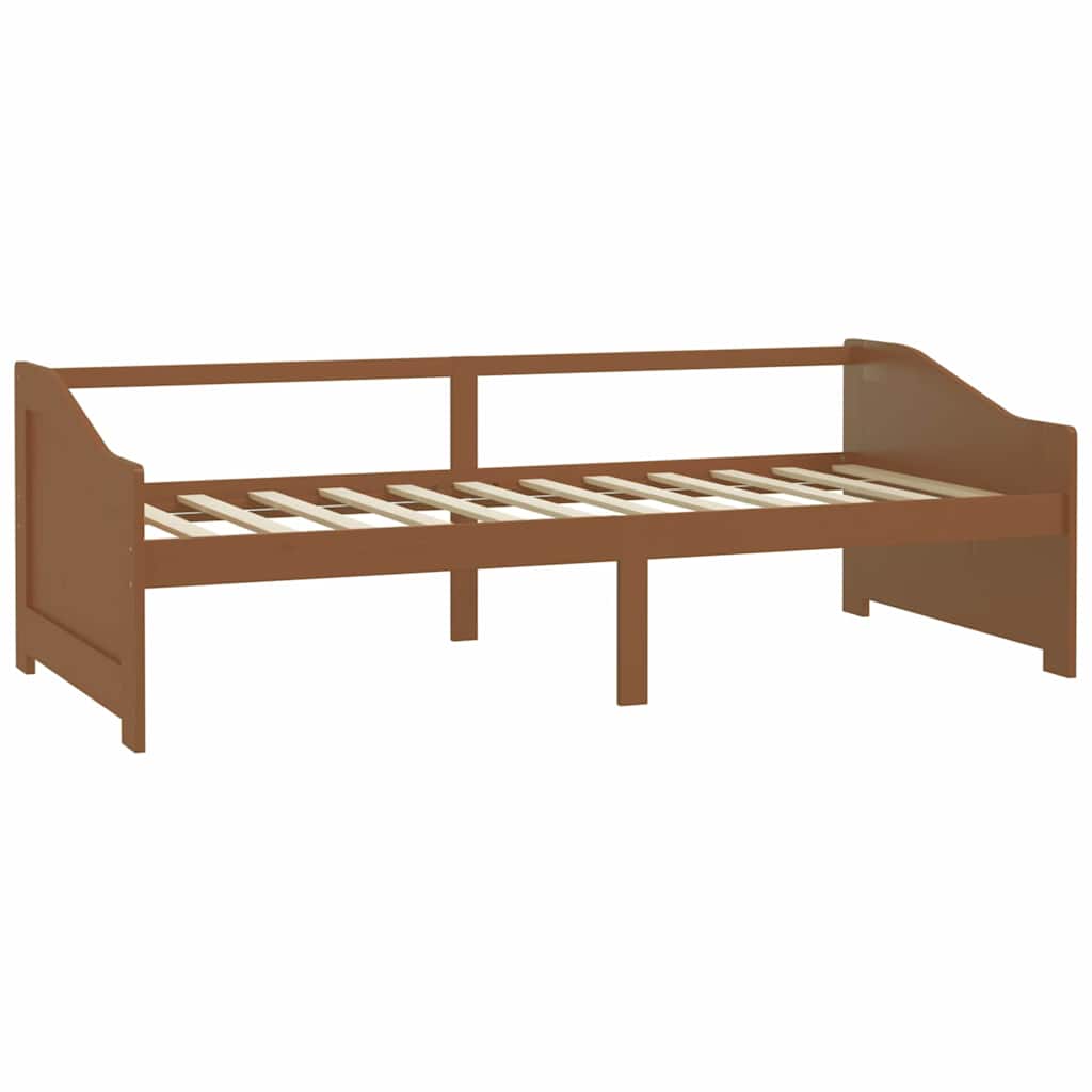 Vidaxl bedbank 3-zits massief grenenhout honingbruin 90x200 cm