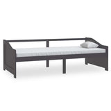 Vidaxl bedbank 3-zits massief grenenhout donkergrijs 90x200 cm