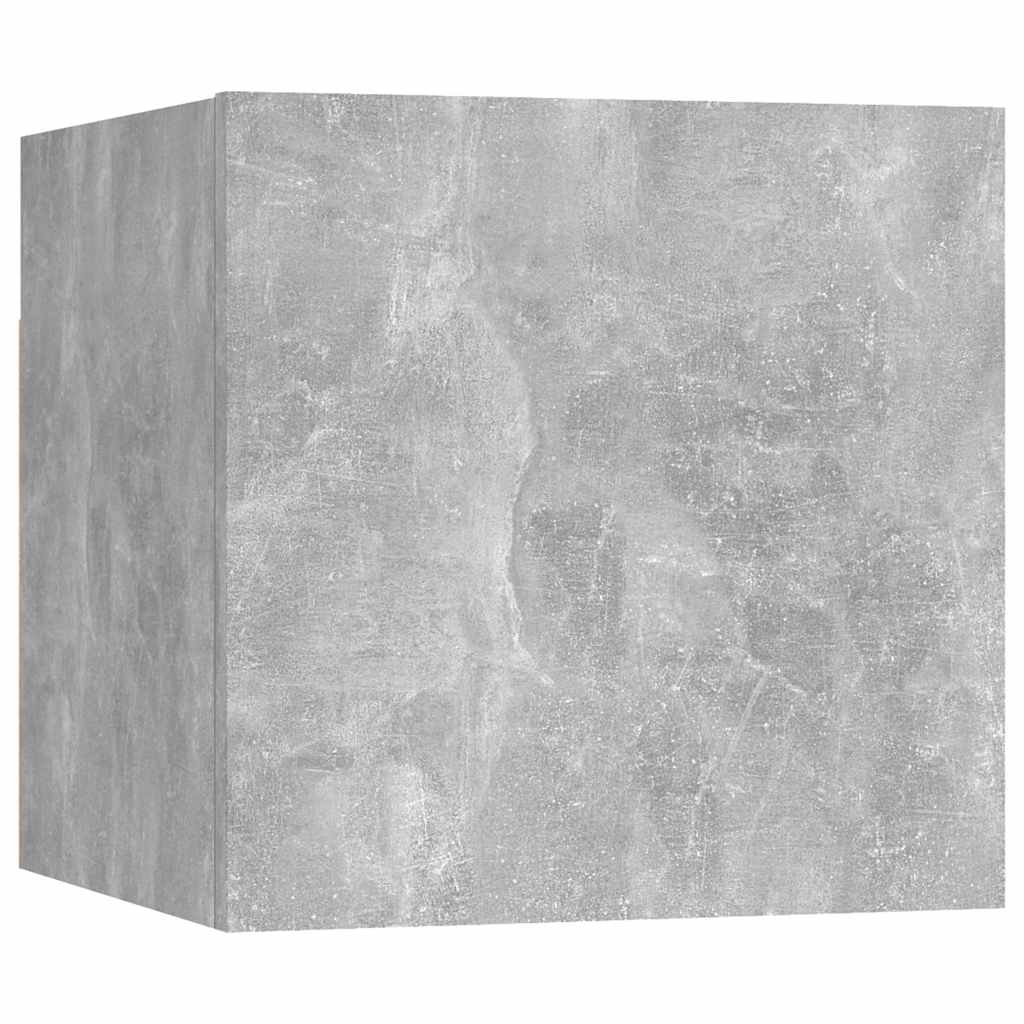 Vidaxl nachtkastje 30,5x30x30 cm spaanplaat betongrijs