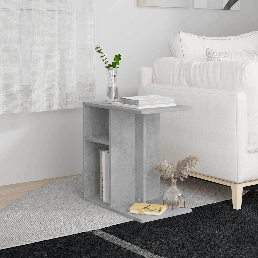 Vidaxl bijzettafel 50x30x50 cm bewerkt hout betongrijs