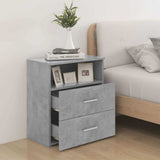 Vidaxl nachtkastjes 2 st 50x32x60 cm betongrijs