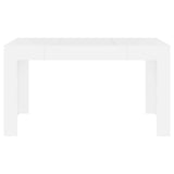 Vidaxl eettafel 140x74,5x76 cm bewerkt hout wit