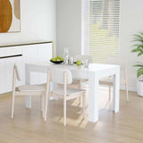 Vidaxl eettafel 140x74,5x76 cm bewerkt hout wit