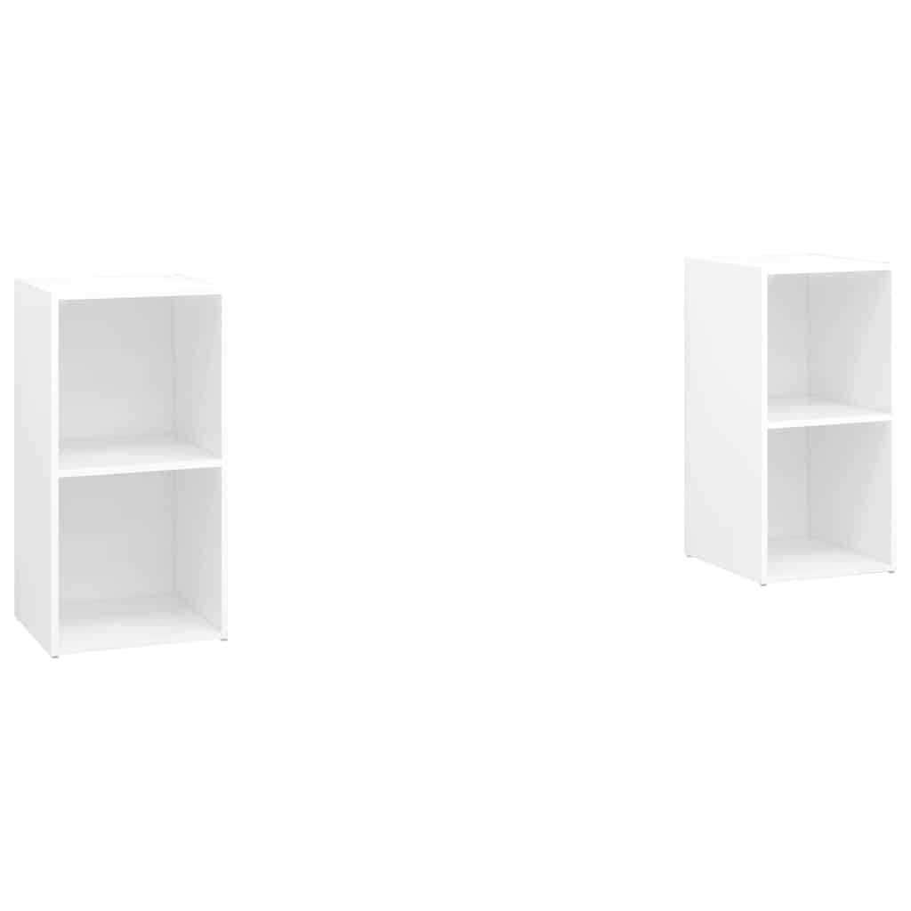 Vidaxl tv-meubelen 2 st 72x35x36,5 cm bewerkt hout wit