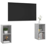 Vidaxl tv-meubelen 2 st 72x35x36,5 cm bewerkt houtbetongrijs