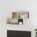 Vidaxl wandschap 100x18x53 cm bewerkt hout sonoma eikenkleurig