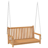 Vidaxl Swing Bank 114x60x64 cm Solid Teak