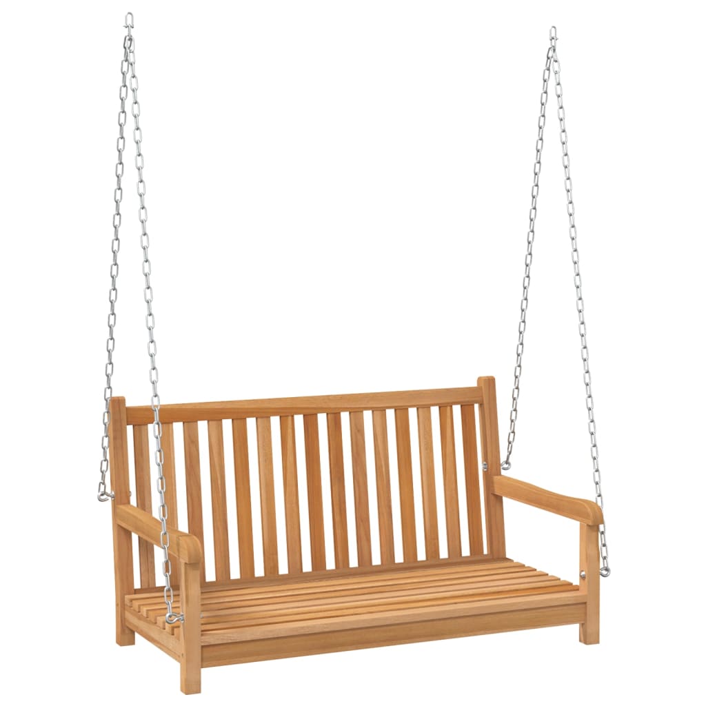 Vidaxl Swing Bank 114x60x64 cm Teak solido