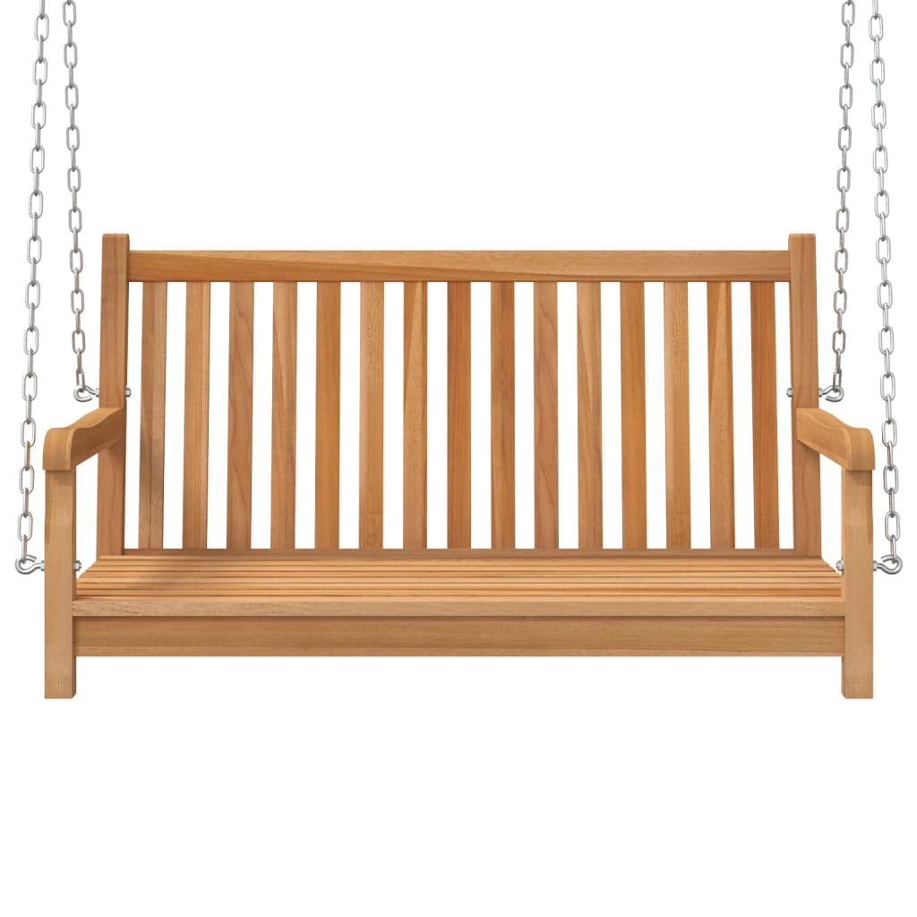 Vidaxl Swing Bank 114x60x64 cm Teak solido