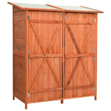 Vidaxl Garden Shed 136x75x160 cm trden pinewood