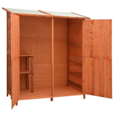 Vidaxl Garden Shed 136x75x160 cm trden pinewood