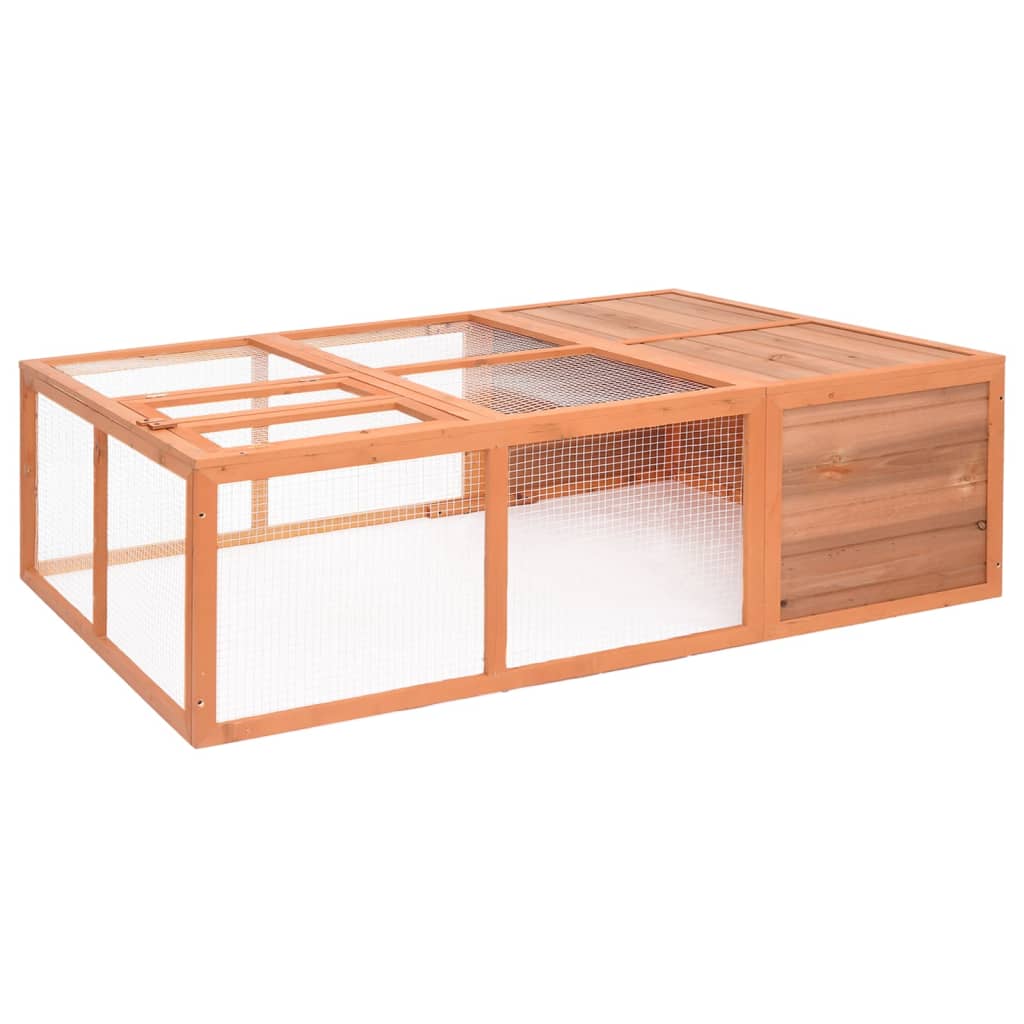 Vidaxl Animal Loft za zunaj 150x100x50 cm trdno pinewood