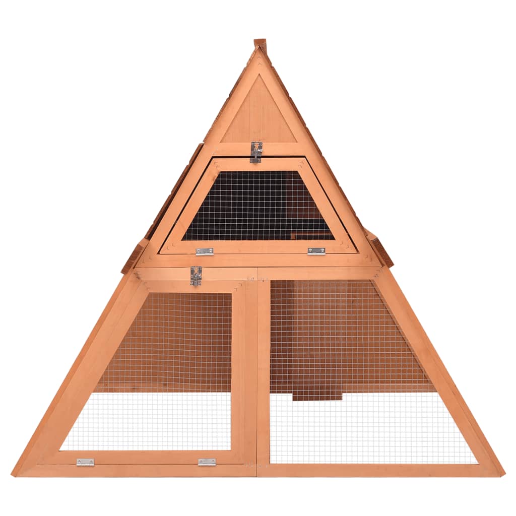 Vidaxl Rabbit Hutch 152x127x109.5 cm de pino sólido