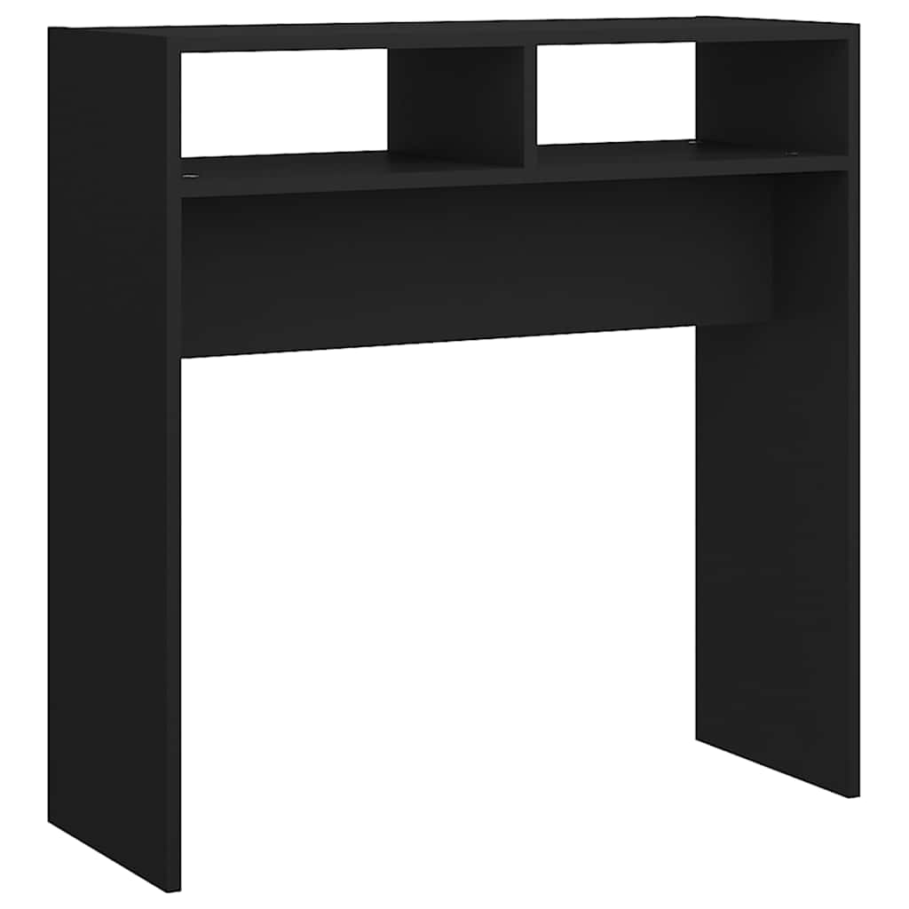Vidaxl wandtafel 78x30x80 cm bewerkt hout zwart