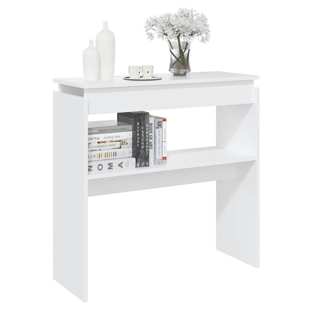 Vidaxl wandtafel 80x30x80 cm bewerkt hout wit