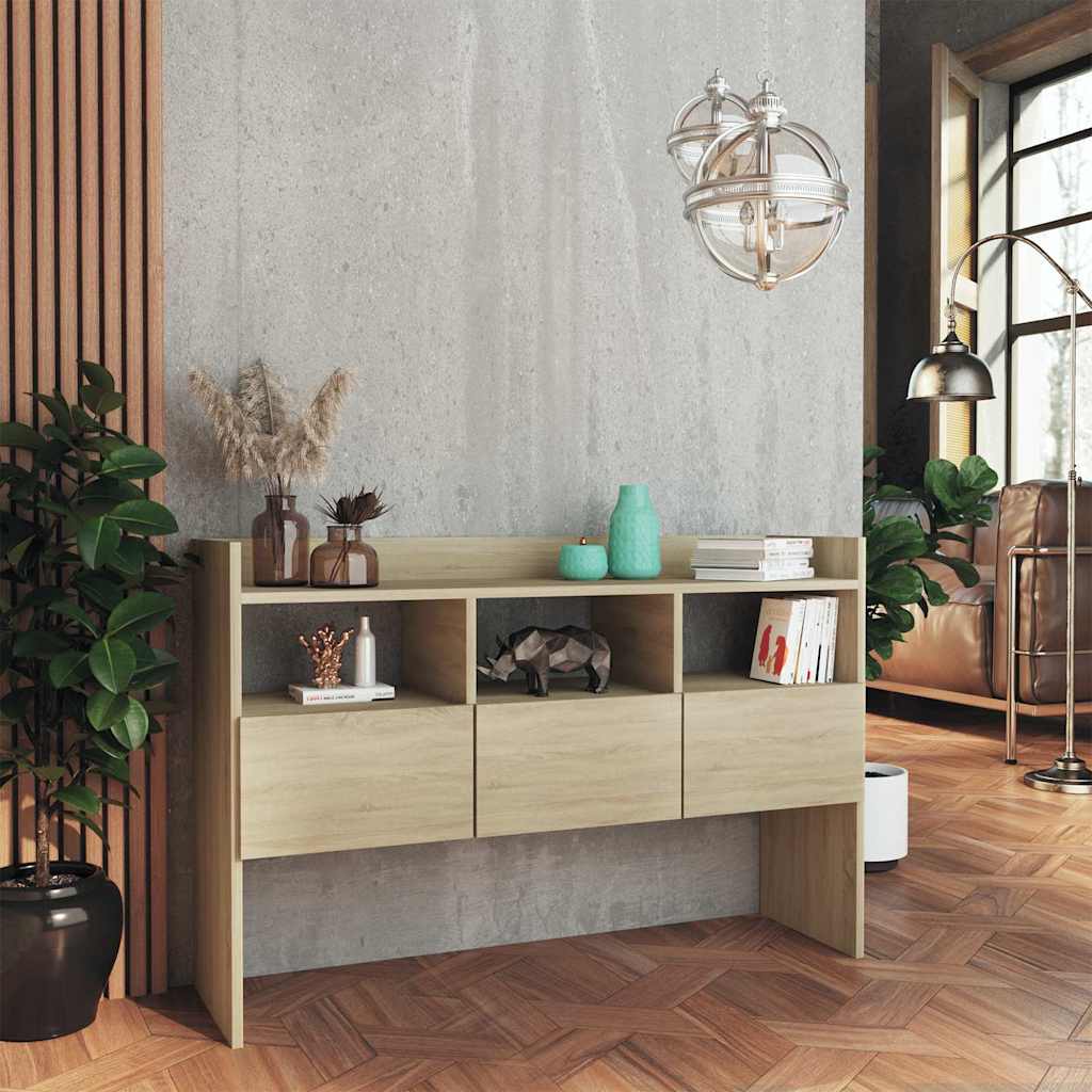Vidaxl dressoir 105x30x70 cm bewerkt hout sonoma eikenkleurig