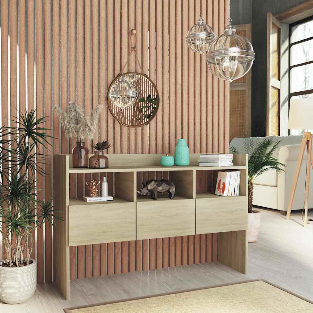 Vidaxl dressoir 105x30x70 cm bewerkt hout sonoma eikenkleurig