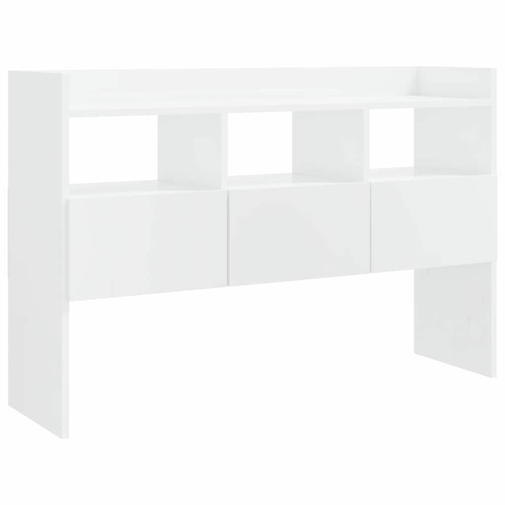 Vidaxl dressoir 105x30x70 cm bewerkt hout hoogglans wit