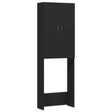 Vidaxl Waschmaschinenschrank 64x25.5x190 cm Schwarz